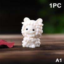 Cute Handmade Ivory Nut Goat Ornament 2027  Year Zodiac Sheep Statue Figurine Perfect For Home Decor And As A Gift as the picture white
