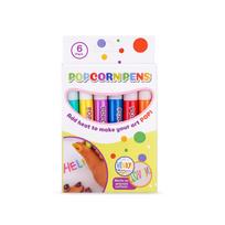 Popcorn Puff Paint Pen 3D Dimensional Drawing Pen Smooth Coloring Creative Decor for Notebooks Greeting Cards Versatile Art Marker