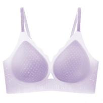 Collection of sub-breasts, anti-sagging summer ultra-thin bras, underwear, summer thin ice silk bras, women's summer seamless L