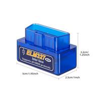 ELM327 V2.1 OBD2 Scanner Bluetooth, Car Code Reader Diagnostic Tool for Android iOS Check Engine Light Reset Auto Fault Detector blue