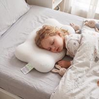 Infant & Child Washable Cloud Memory Foam Pillow: Antibacterial, Cervical Spine Support, Detachable, Mother & Baby Safe, Sleep-Enhancing. 52x30cm with 4/6cm height per piece obuolių žalios spalvos