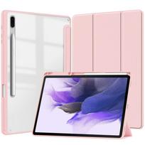 Acrylic Tablet Case for Samsung Galaxy S10 S9 Ultra 14.6  S8 S7 Plus 12.4  S6 Lite A9 Plus A8 10.5 Inch with Pencil Holder Cover Tab S6 Lite 10.4inch violetinė