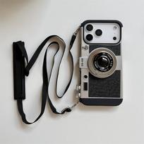 3D Retro Camera Crossbody Lanyard Phone Case for IPhone 17 Air 16 Pro Max 15 14 13 11 12 Mini XS Max XR X SE 2020 2022 7 8 Plus iPhone 15 Pro Max juoda