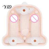 Flexible Ice Tray Prank Cube Mold, Silicone Easy Release Novelty Tray, Reusable Non-stick Maker for Cocktails Whiskey And Parties Food gray