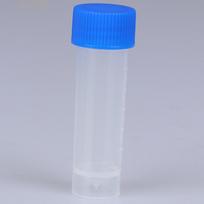 5 ml plastikinio mėgintuvėlio buteliukas su spiraliniu sandarinimo dangteliu 15*60mm white
