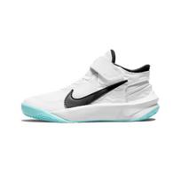 Nike Team Hustle D 10 FlyEase Slip Resistant Cushioning Abrasion Resistant Breathable Low top Basketball Shoes Sneakers DD7302-102 28 white
