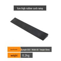 Slope Assist Rubber Threshold Pad for Home and Car black