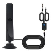 Digital TV Antenna Supporting 4K 1080P Standing Suction Cup 50-Mile Range Free Local Channels All Television Signal Booster Universal High Gain juoda