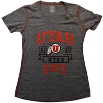 Pro Edge Juniors University of Utah U of U 1850 Gray Shirt New L M black