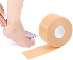 Prostuff.in High Heel Tape Moleskin for Feet Blisters Elastic Heel Sticker Anti-Slip Wear-Resistant Waterproof Heel Toe Protector Muti-Purposes Wra beige