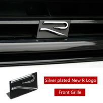 New 2026 3D Metal R Logo Emblem Car Front Grill Badge Rear Trunk Sticker For Volkswagen VW R Rline Polo Passat MK8 Tiguan CC Golf NC3 white