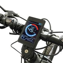 Elektrinio dviračio LCD ekranas Atsparus vandeniui 5 kontaktų motorolerio LCD valdymo skydelis elektriniams dviračiams, modifikavimui black