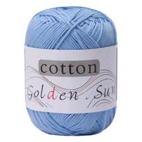 Premium Pure Cotton Cotton Yarn Medium-Thin Anti-Pilling Hand Knitting Yarn Soft 50g 200m Crochet Yarn DIY Needlework mėlyna