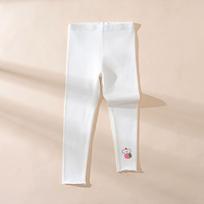 New Autumn/Winter A-Class Pure Cotton Lace Girls' Solid Color Baby Leggings 110cm for 25-35 jin white