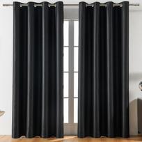 Solid Color Blackout Curtains Thickened Thermal Insulated High Precision Fabric – Privacy & Decorative Grommet Top Drapes 100*130cm【345g】 šviesiai ruda spalva