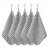 5PCS Soft Hand Towel Set 11.8*11.8 inch Quick Drying Wiping Towel Washcloths Super Absorbent Daily Necessities