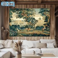 Majestic Peacock Wildlife Tapestry Mural Wall Hanging Luxury Vintage Landscape Art Print Tropical Forest Home Decor Decoration 100X70CM black