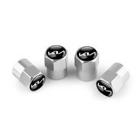 Car Metal Tire Air Valve Caps With Logo Keychain Key Holder Accessories For KIA Sportage GT RIO Ceed Picanto Pegas Sorento Niro hbkd60 sidabras