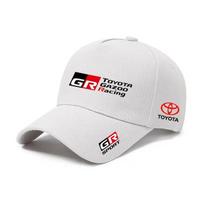 Newly upgraded pure cotton Toyota Racing Team GTR racing cap, Le Mans men's and women's baseball cap, outdoor cycling sun protec CJ1 >8Y white