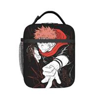 Anime Manga Itadori Insulated Lunch Bag Portable Jujutsus Kaisens Anime Reusable Cooler Bag Tote Lunch Box School  Outdoor One Size brown