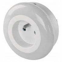 Naktinė LED lemputė Emos P3320 su šviesos jutikliu, 79 × 66 × 79 mm
