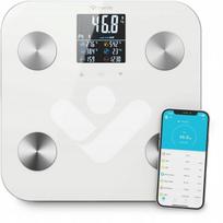 Išmaniosios svarstyklės TrueLife FitScale W7 BT su Bluetooth, LCD ir kūno sudėties matavimu, iki 180 kg