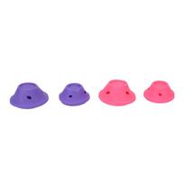 20pcs Hair Roller Household Portable Silicone Hair Curler Styling Tool for Women Girls Purple Pink purple