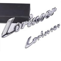 1 vnt. 3D ABS plastiko Lorinser automobilio raidės logotipas lipdukas galinės bagažinės emblema apdaila lipdukas stilius automobilių aksesuarai 11.5cm gray