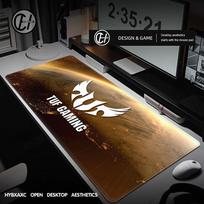 Desk Mat TUF Gaming Mouse Pad Large Deskmat Gamer Cabinet Deskpad Xxl Mousepad Speed Computer and Office Playmat Kawaii Mats Xl 600x300x2mm brown
