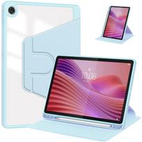 Dėklas Planšetei 10.1 Su Pieštuko Laikikliu 360 Besisukantis Akrilinis Kietas Stovas Dangtelis Planšetei tb311fu tb311xu Dėklas Lenovo Tab 10.1 2025 rožinė