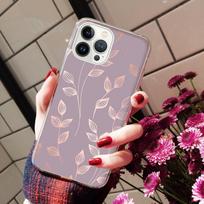 Phone Cases For iPhone 14 12 11 13 Pro Max Case Silicone Funda on iPhone 13Mini X XS Max XR 8 7 14 Plus Rose Gold Heart  Love iphone 14ProMax white