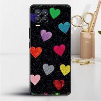 Case For Realme 8 C21y GT Neo 2 3 8i C21 7 C11 6 C12 C35 C3 GT 9 Pro C12 Silicone TPU Phone Cover LOVE Heart Realme GT Neo3 gray