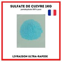 Didelio grynumo 99% anti-dumblių vario sulfato pentahidratas, 1 kg indelis mėlyna