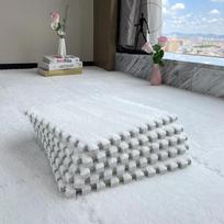12Pcs Soft Plush Baby Play Mat Puzzle Carpet Interlocking Exercise Tiles Floor Rug for Kid Pad Baby Room Warm Game Mat 30*30*1CM 12Pcs žalia