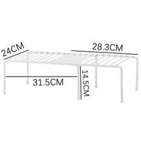Kitchen wrought iron telescopic rack, space-saving seasoning dish layered rack in cabinet, desktop storage rack balta