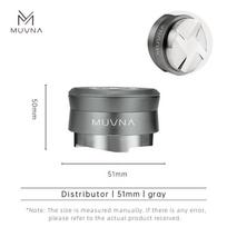 MUVNA V2 Espresso presas, 30 svarų slėgio spyruoklinis kavos presas, nerūdijančio plieno gravitaciškai prisitaikantis aukščio dozatorius, naujas rinkinys