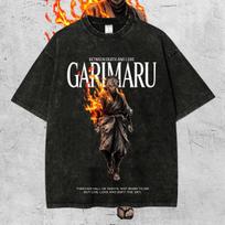 Japan Anime Hells Paradise Manga Graphic Print Tshirt Men Women Vintage Washed Casual Oversized Harajuku Cotton Summer New Tee S black