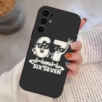 67 Six-S-Seven Phone Case For Samsung S25,S24,S21,S22,S23,S30,Ultra,S20,Plus,Fe,Soft Silicone Black Cover Samsung S23ULTRA5G blue