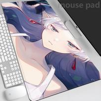 Frieren At The Funeral Mouse Pad XXL xmm PU Mousepad Hot Large Gaming Leather Mouse xxmm Pad Waterproof Table Mat 800x400x2mm gray
