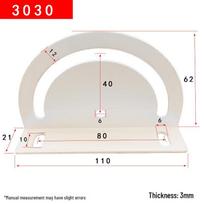 Reguliuojama aliuminio kampinė plokštė 3030/4040 profiliams Standard