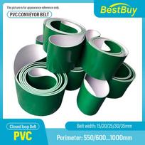 Pramoninis PVC transportavimo konvejerio juosta Perimetras 550mm 600mm 650mm 700mm–1000mm Juostos plotis 15mm–35mm (Galimi individualūs dydžiai) 750mm-Green black