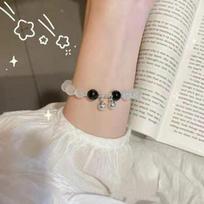 Fairy Daisy Popcorn Beaded Bracelet - Women's Elegant Handcrafted Jewelry white