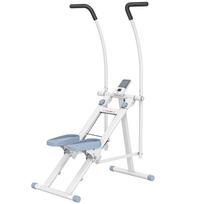 Sulankstomas laiptų treniruoklis laiptams laipioti namų sporto salei reguliuojami pedalai LCD ekranas 85x80x142cm baltas 85 x 80 x 142 cm