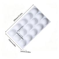 15 skyučių lazdyno riešuto silikoninė forma 3D kaštonų putėsių forma gilės šokolado forma kepimo forma torto dekoravimo įrankiai white