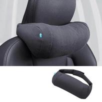 Automobilinė zomšinė galvos atrama su atminties putplasčio kaklo pagalvele, automobilio interjero detalės, skirtos Volvo XC60 XC90 S60 S90 V60 V90 XC40 C40, stiliaus aksesuarai Black-2pcs gray