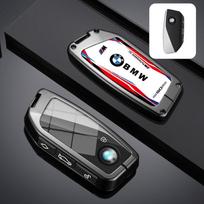 Cinko Lydinys+Oda Automobilio Raktų Dėklas Raktų Pakabuko Dangtelis Korpusas BMW i7 X7 G07 LCI iX I20 X1 U11 3 5 7 Serijoms G70 G09 G81 XM U06 M3 2023 2024 black