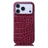 Originalios Odos IPhone 17 Pro Dėklas Krokodilo Tekstūros Pusiau Atviras Neslystantis Smūgiams Atsparus Vyrams Moterims iPhone 14 Pro Max
