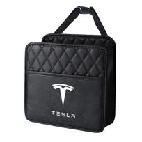 Automobilio laikymo krepšys Daugiafunkcinė kišenė sėdynės atloše Pakabinamas skirtas Tesla Model 3 Model X S 2016-2020 Lipdukai TM3 TMX TMS Lipdukas balta