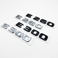 Black Silve Letters E200 E260 E300 E400 E450 E220d E350d E400d  ABS Emblem Badge  Car Trunk Logo Sticker E450 juoda