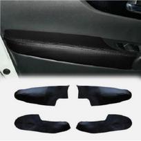 4PCS Black Interior Door Panels Armrest Leather Cover For Nissan Rogue 2014- gray